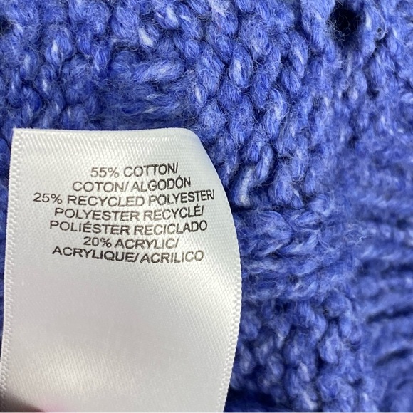 Lucky Brand Women's Fair Isle Cable Knit Crewneck Sweater Size Small - Picture 5 of 8